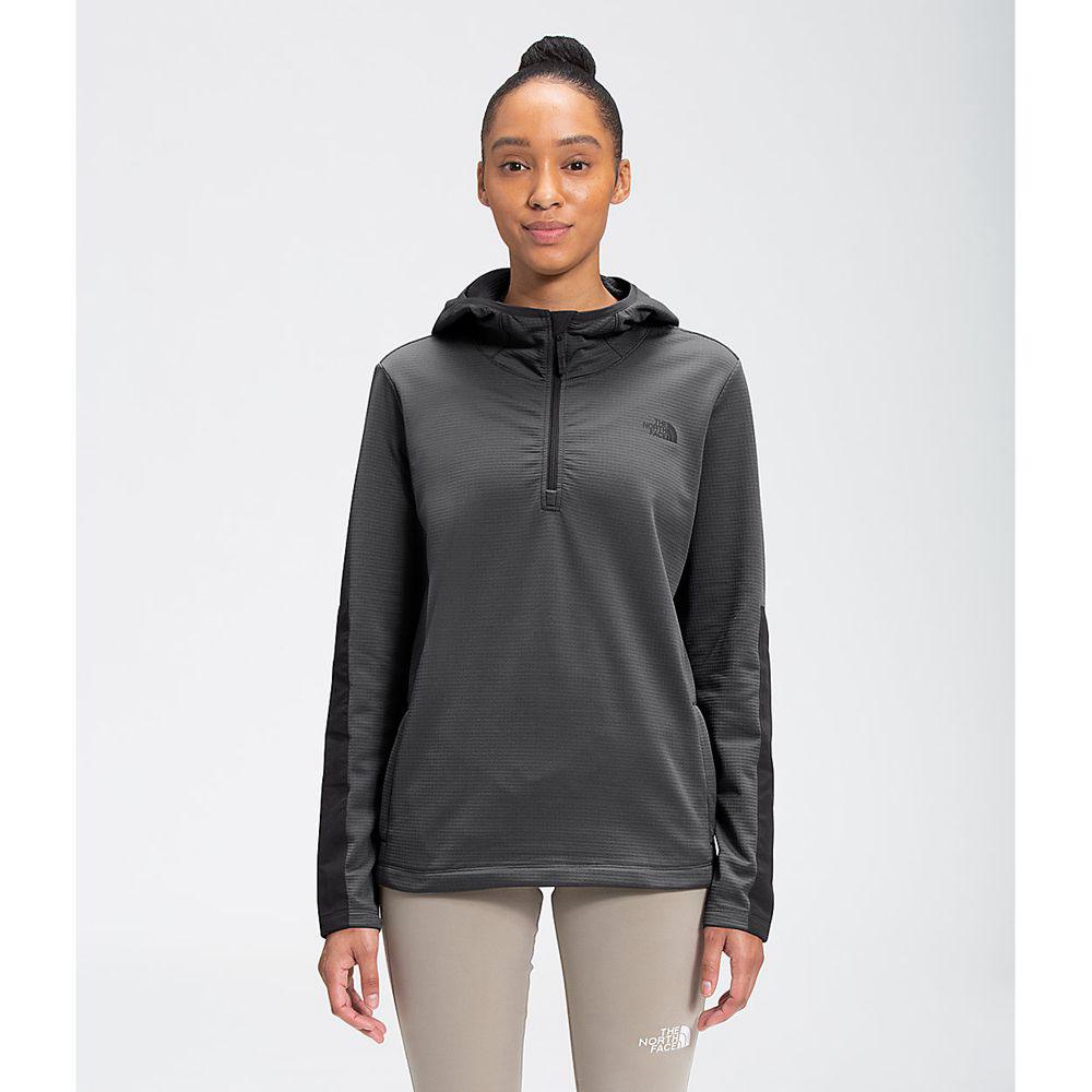 The North Face Wayroute Pullover Γυναικεια Μπουφάν Με Κουκούλα - Γκρι / Μαυρα (KXMG18529)
